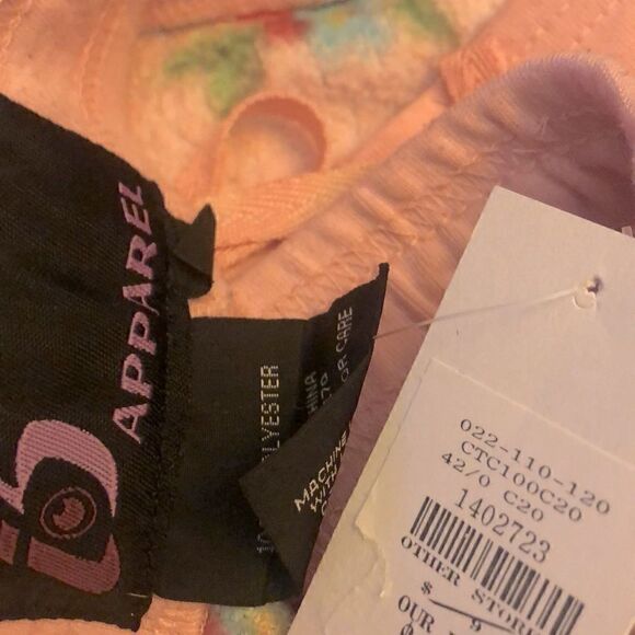 SHABBY CHIC DITSY FLORAL FUZZY PAJAMA LOUNGE PANTS PINK SIZE XL - Picture 8 of 8